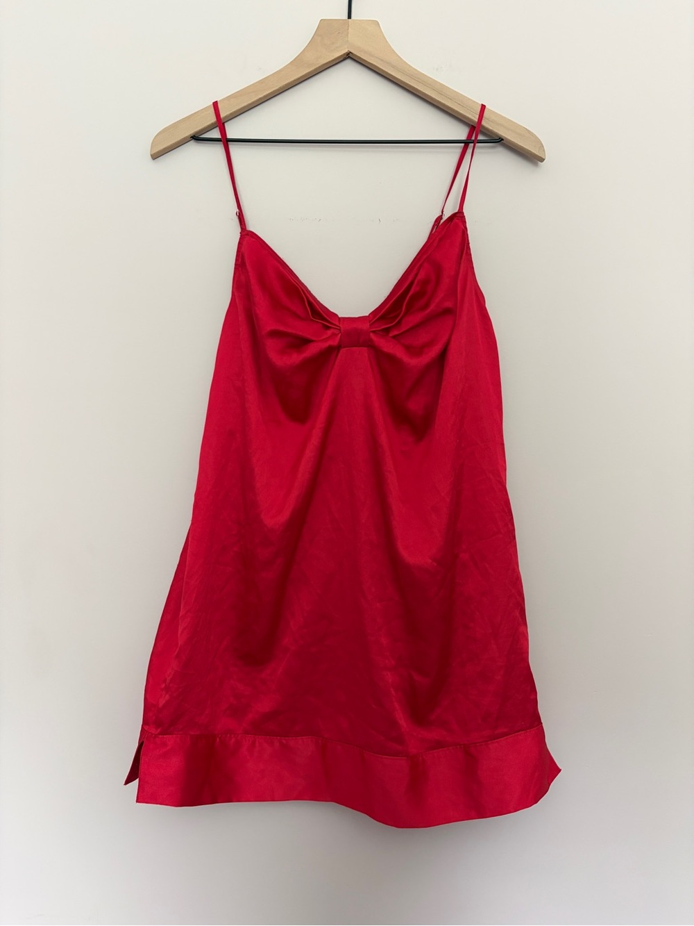 Victoria's Secret Y2K Vintage Red Mini Slip Dress Medium